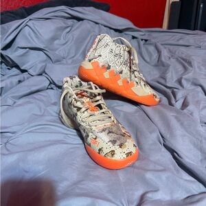 Puma Athletic Shoes in Tan and Orange